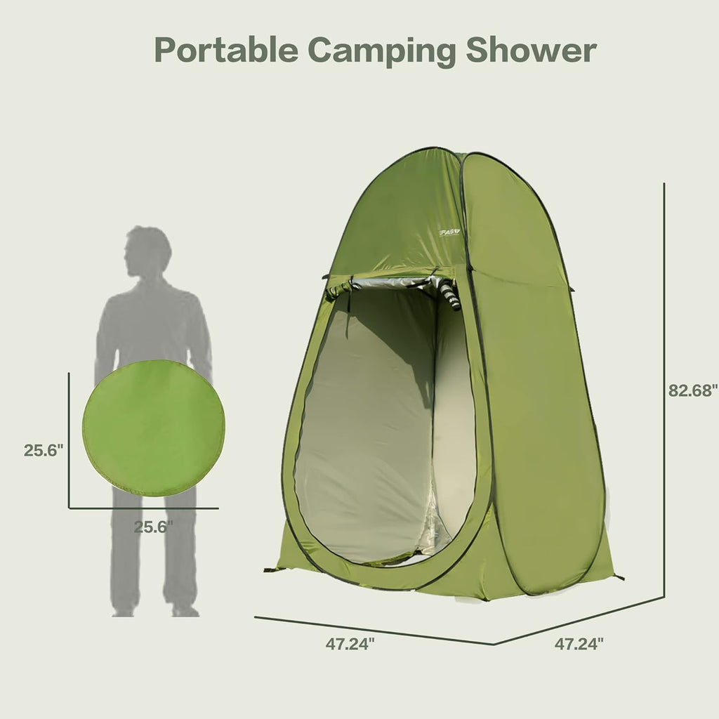 Camping Shower Tent 7FT Instant Up Privacy Tents, Portable Toilet Tent Outdoor Dressing Room, Foldable Camp Sun Shelter For Beach Fishing