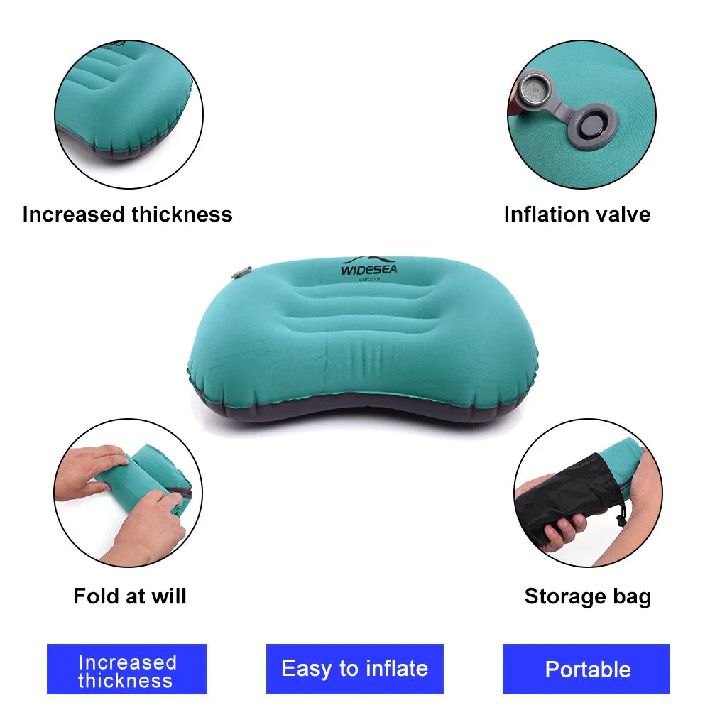 NNEOBA Portable Inflatable Pillow Camping Equipment