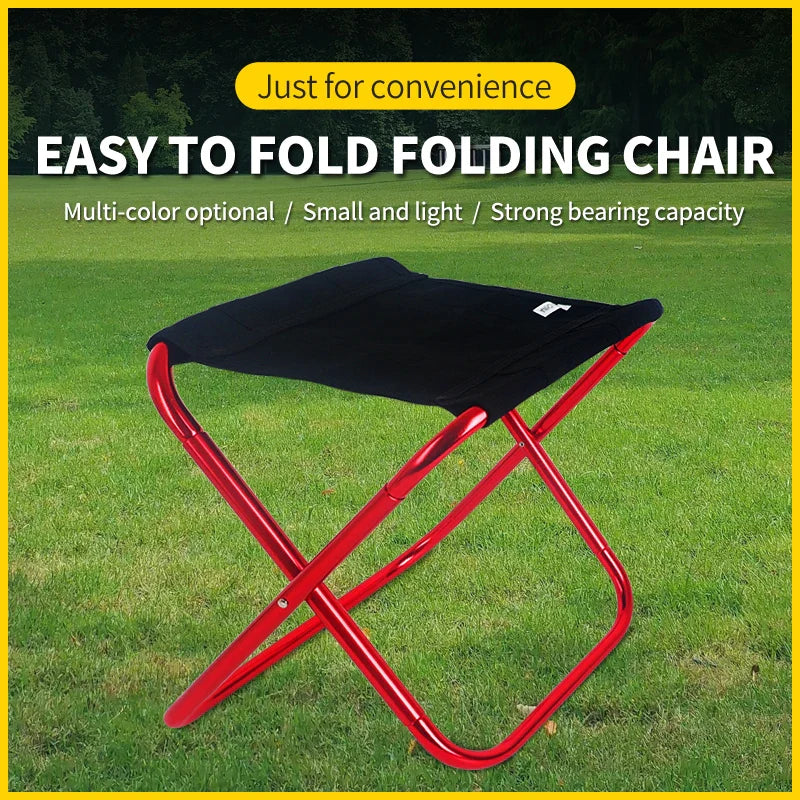 NNEOBA Camping Folding Camping Stool Red